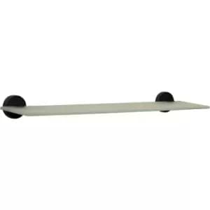 Croydex - Epsom Black Flexi-Fix - Glass Shelf