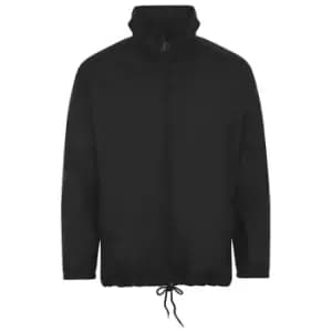 SOLS Unisex Shift Showerproof Windbreaker Jacket (L) (Black)
