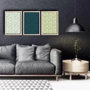 3PKCT-011 Multicolor Decorative Framed MDF Painting (3 Pieces)