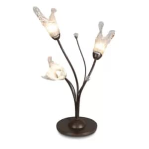 Arcade 3 Light Table Lamp Rust