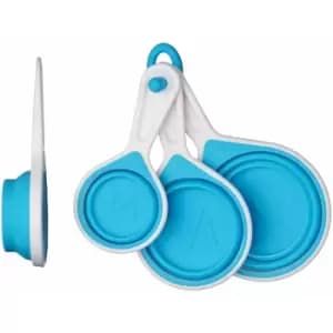 Zing Blue Silicone Measuring Cups - Set of 4 - Premier Housewares