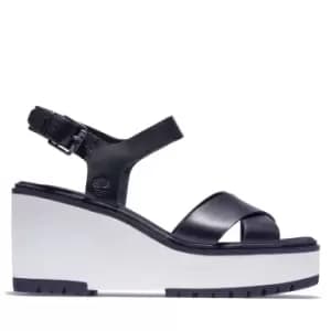 Timberland Koralyn Wedge Sandal For Her In Black Black, Size 3.5