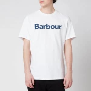 Barbour Mens Logo T-Shirt - White - L