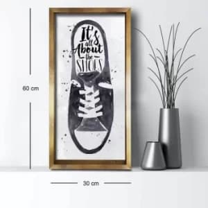 3060AHS-016 Multicolor Decorative Framed MDF Painting