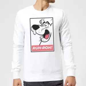 Scooby Doo Ruh-Roh! Sweatshirt - White - L