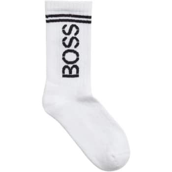 Boss QS Rib Shine Logo CC 10239018 - White 100