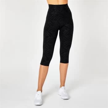 USA Pro High Rise Capri Cropped Leggings - Geo Gloss