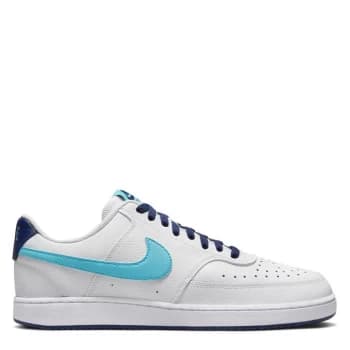 Nike Vision Low Mens Shoe - White/Blue NBA
