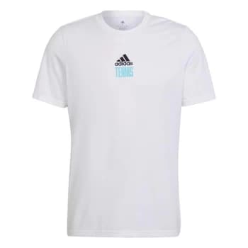 adidas Tennis AEROREADY Paris Graphic T-Shirt Mens - White