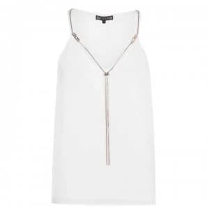 Biba Logo Necklace Cami - Ivory