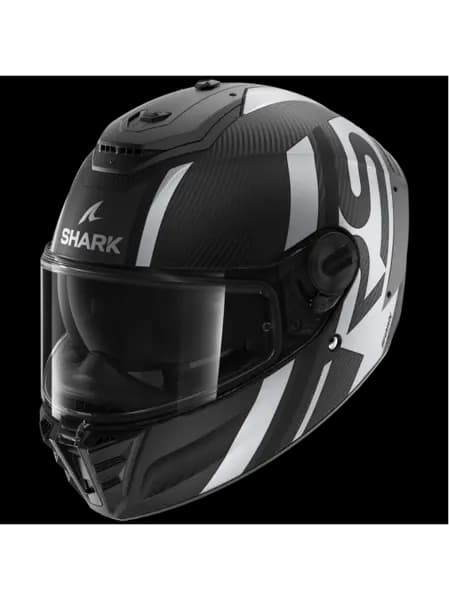 Shark Spartan RS Carbon Shawn Mat Carbon Black Silver DKS Full Face Helmet M