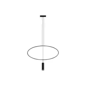 Holar Modern Pendant Ceiling Light, Black, 1x GU10