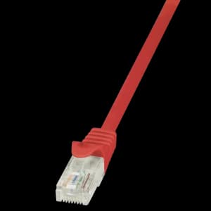 Patch Cord RJ45 CAT.5e U/UTP Red - 2m Copper/Aluminium