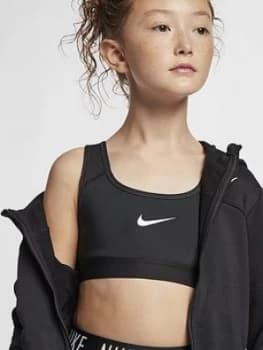 Nike Girls Classic Bra - Black Size M 10-12 Years, Women