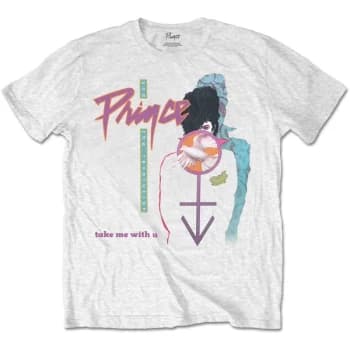 Prince - Take Me With U Unisex Medium T-Shirt - White