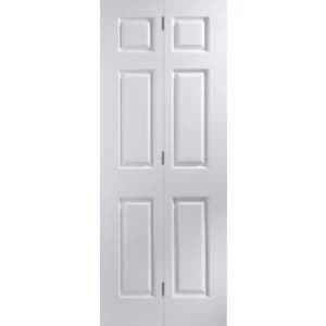 6 Panel Primed Woodgrain Door