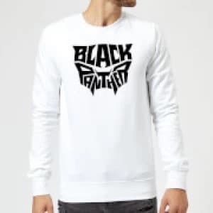 Black Panther Emblem Sweatshirt - White