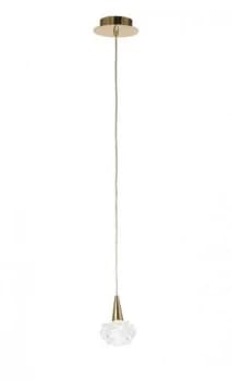 Ceiling Pendant 1 Light G9, French Gold
