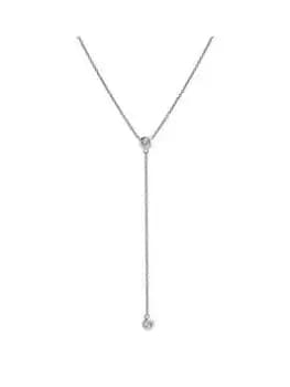 Hot Diamonds Tender Waterfall Necklace, Silver, Women