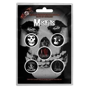 Misfits - Skull Button Badge Pack
