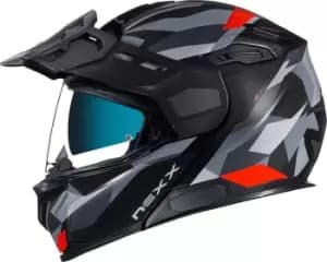 Nexx X.Vilijord Taiga Helmet, black-grey-red Size M black-grey-red, Size M