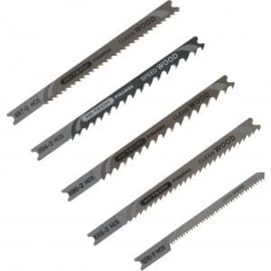 Black and Decker X29205 Piranha 5 Piece Hi Tech Wood HCS U Shank Jigsaw Blade Set