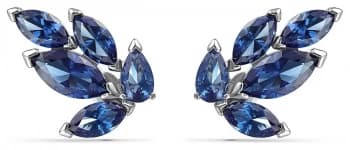 Swarovski Louison Stud Earrings Blue And White Crystals Jewellery