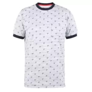 Duke Mens Ipswich D555 Palm Tree Kingsize T-Shirt (XXL) (Blue)