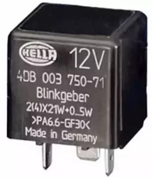 Flasher Unit 3pin 12v Relay 4DB003750-711 by Hella