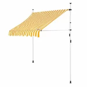 Clamp Awning Yellow/White 150cm
