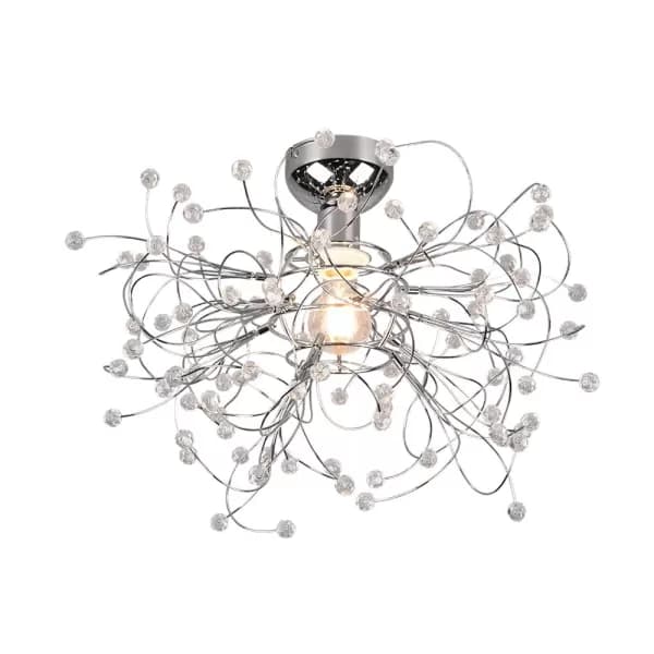 Gloria Modern Semi Flush Ceiling Light Chrome