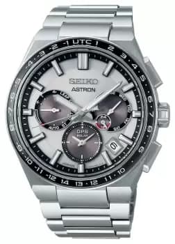 Seiko SSH107J1 Astron Solar GPS Chronograph Grey Dial Watch