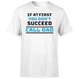 Call Dad T-Shirt - White - 3XL