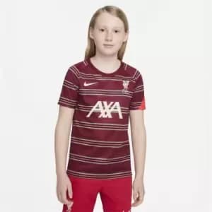 Nike Liverpool Pre Match Shirt 2021 2022 Junior - Red
