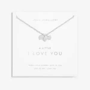 I Love You Silver 46cm + 5cm Extender Necklace 6110