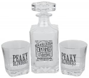 Peaky Blinders - Gangs Of Birmingham Carafe Set Whiskey Glass transparent