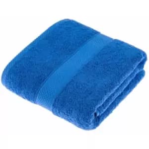 HOMESCAPES Turkish Cotton Royal Blue Bath Towel - Royal Blue