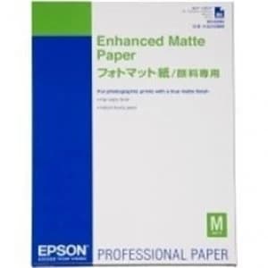 Original Epson A2 Enhanced Matte Paper 50 Sheets White