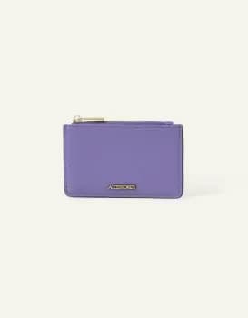 Accessorize Womens Classic Zip Card Holder Blue, Size: 8x13cm