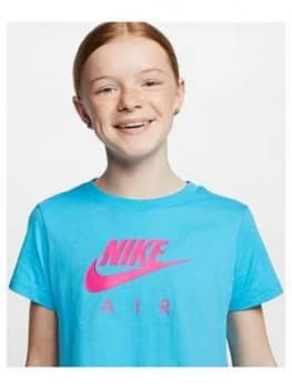 Nike Air Girls Crop T-Shirt - Blue