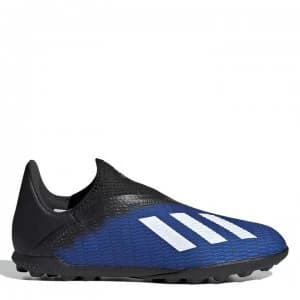 adidas X 19.3 Childrens Laceless Astro Turf Trainers - TeamRoyal/White