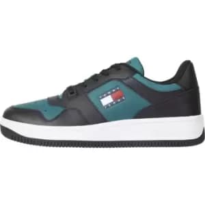 Tommy Jeans Retro Leather Basket Trainers - Green