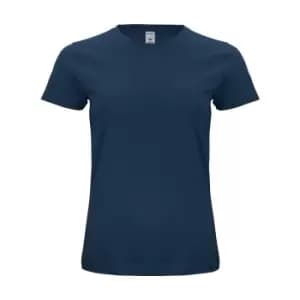 Clique Womens/Ladies Organic Cotton T-Shirt (S) (Dark Navy)