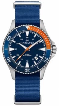 Hamilton Mens Khaki Navy Scuba Auto Nato Strap H82365941 Watch