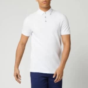 Ted Baker Mens Infuse Textured Polo Shirt - White - S/2