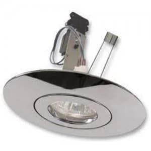Eterna LED Compatible Recessed Downlight Hole Converter Lighting Fixture Kit - Chrome