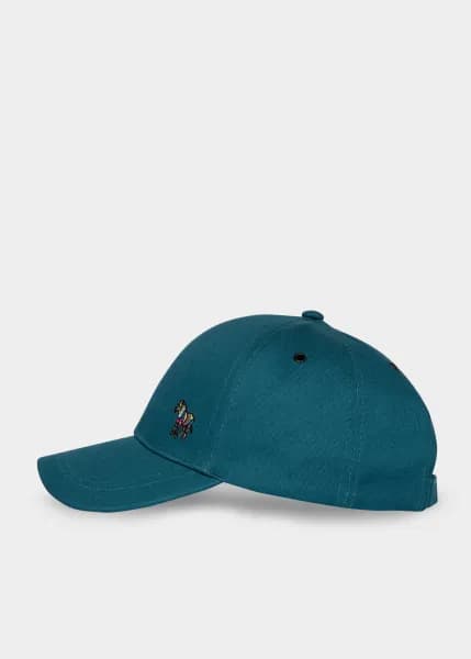 Ps Paul Smith Teal Zebra Logo Baseball Cap
