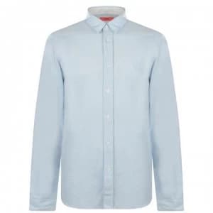 Hugo Boss Emorino Smile Shirt Open Blue Size L Men