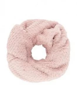 Monsoon Girls Pink Gold Spot Fluffy Snood - Pink