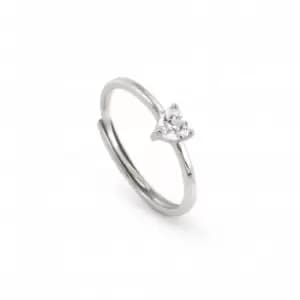 Sentimental Silver Cubic Zirconia Heart Ring 149200/009